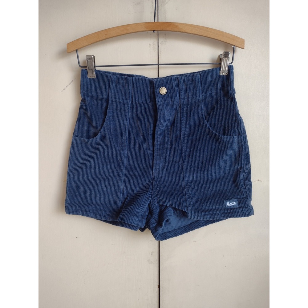 Hammies Corduroy Shorts Navy Blue Sz 28 Retro 70s Style Beach Skater Surfer
